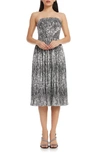 Dress The Population Nadine A-line Dress In Gray