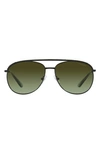 SWAROVSKI 61MM CRYSTAL AVIATOR SUNGLASSES