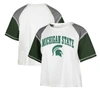 47 '47 WHITE MICHIGAN STATE SPARTANS SERENITY GIA CROPPED T-SHIRT