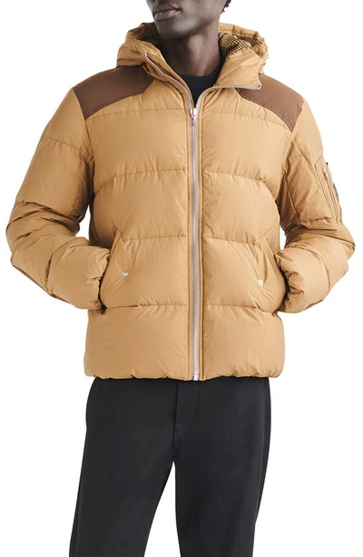 Rag & Bone Beige Byron Down Jacket In Brown