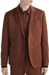 Rag & Bone Shift Wool Blend Twill Sport Coat In Soil