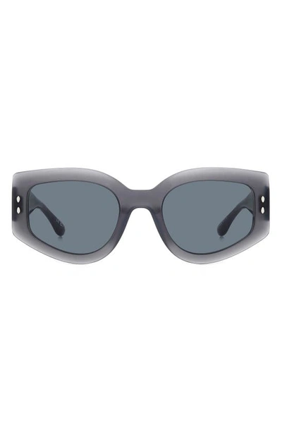 Isabel Marant 54mm Gradient Cat Eye Sunglasses In Grey/grey