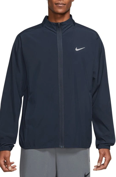 Nike Form Dri-fit Hooded Versatile Jacket In Blue