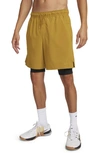 Nike Men's Unlimited Dri-fit 7" 2-in-1 Versatile Shorts In Brown