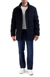 Cole Haan Quilted Down Jacket In Navy