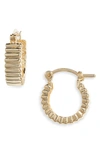 SET & STONES JULES RIDGE HOOP EARRINGS