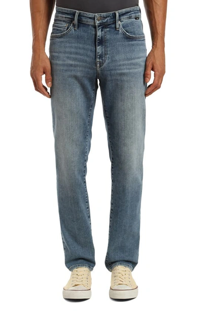 Mavi Jeans Zach Straight Leg Jeans In Mid Ind Brushed Williamsburg