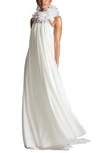 Sachin & Babi Aphrodite Chiffon Overlay In Ivory