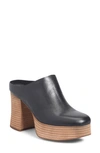 Kork-ease Veronica Platform Mule In Black F/g