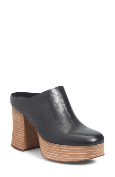 Kork-ease Veronica Platform Mule In Black F/ G