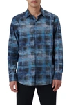 BUGATCHI BUGATCHI JULIAN SHAPED FIT PRINT BUTTON-UP SHIRT