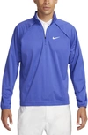 Nike Repel Tour Water-resistant Half Zip Golf Jacket In Blue
