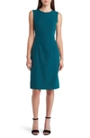 Kobi Halperin Women's Meridian Milano Twill Sleeveless Sheath Dress In Sea Moss