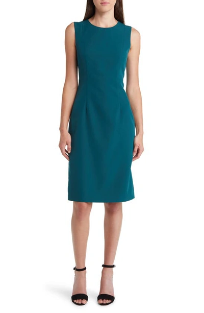 Kobi Halperin Women's Meridian Milano Twill Sleeveless Sheath Dress In Sea Moss