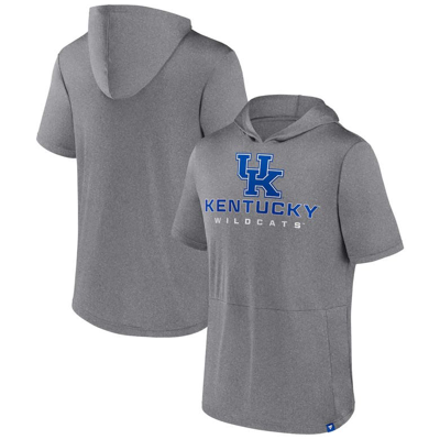 Fanatics Branded Heather Gray Kentucky Wildcats Modern Stack Hoodie T-shirt