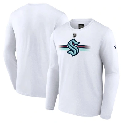 Fanatics Branded  White Seattle Kraken Authentic Pro Secondary Replen Long Sleeve T-shirt