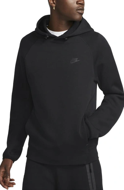 Nike Men's  Sportswear Tech Fleece Pullover Hoodie In Black/ Black