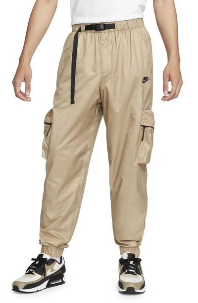 Nike Mens  Tech Woven Lined Pants In Khaki/black