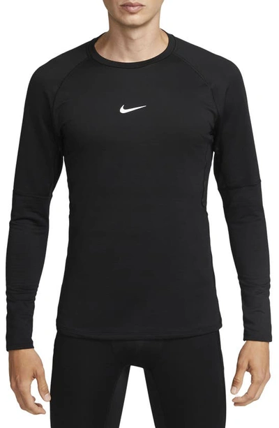Nike Pro Tight Longsleeve Top In Black