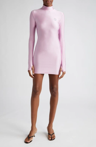 Coperni Pink High Neck Minidress