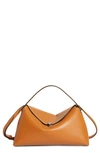Totême T-lock Top Handle Bag In Tan