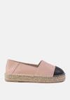 London Rag Noel Two Tone Slip-on Espadrilles In Brown
