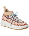 Chloé Nama Knit Sock Sneakers In Multi