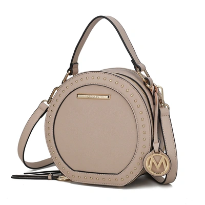 Mkf Collection By Mia K Lydie Multi Compartment Crossbody Bag In Beige