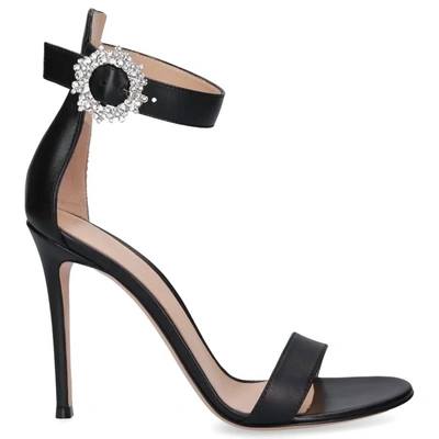 Gianvito Rossi 110mm Embellished-buckle Sandals In Black