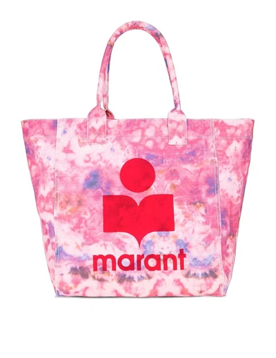 Isabel Marant Yenky Logo-print Tote Bag In Pink