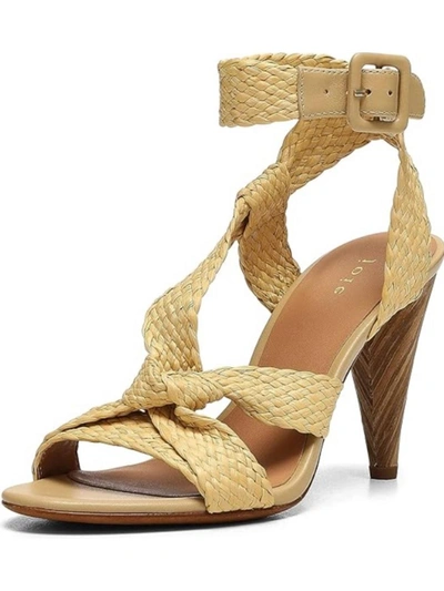 JOIE CELYN WOMENS WOVEN KNOT-FRONT SLINGBACK SANDALS