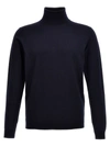 Roberto Collina Black Wool Turtleneck Sweater