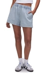 GOOD AMERICAN GOOD AMERICAN CRYSTAL EMBELLISHED PULL-ON DENIM SHORTS