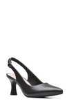 Clarks Women's Kataleyna Step Slingback Pumps Women's Shoes In Black Leather