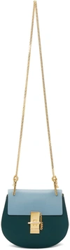 Chloé Green & Blue Mini Drew Bag