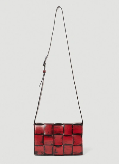 Bottega Veneta Women Painted Cassette Crossbody Bag In Red