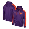 COLOSSEUM COLOSSEUM  PURPLE CLEMSON TIGERS REESE FULL-ZIP HOODIE