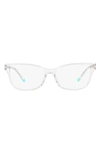 TIFFANY & CO 54MM RECTANGULAR OPTICAL GLASSES