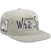 NEW ERA NEW ERA GRAY CHICAGO WHITE SOX CORDUROY GOLFER ADJUSTABLE HAT
