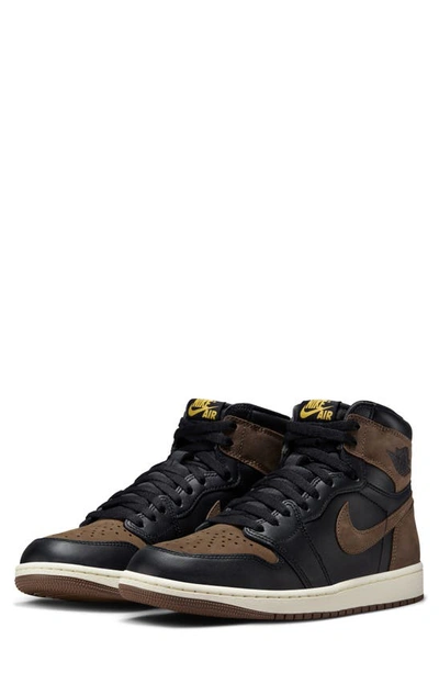 Jordan Men's Air  1 Retro High Og Shoes In Brown/black/gold