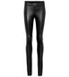 Joseph High-waist Lambskin Leggings In Black