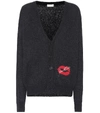 SAINT LAURENT MOHAIR-BLEND CARDIGAN,P00263824