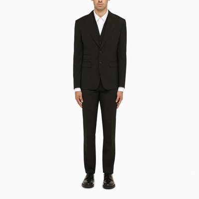 Dsquared2 Casablanca Viscose Blend Suit In Black