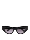 Alexander Mcqueen Eyewear Cat-eye Frame Sunglasses In Black