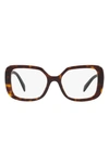 PRADA 53MM SQUARE OPTICAL GLASSES