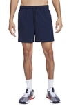 Nike Men's Unlimited Dri-fit 5" Unlined Versatile Shorts In Obsidian/ Black/ Obsidian