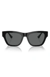Versace 55mm Square Sunglasses In Black
