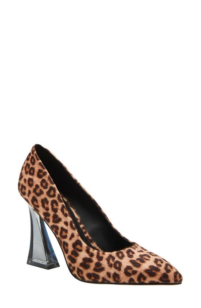 Katy Perry Women's The Lookerr Square Toe Lucite Heel Pumps In Leopard Multi