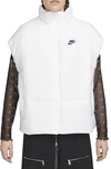 Nike Sportswear Classic Water Repellent Therma-fit Loose Puffer Vest In White
