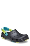 Crocs Classic Clog Beach Unisex Black Sandals In Black/ Multi